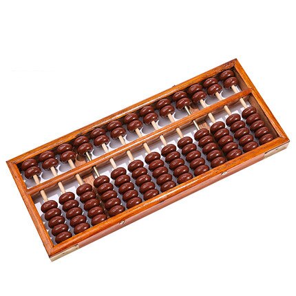 Calculadora clásica antigua con marco de madera, juguete de cuentas de plástico para desarrollar las matemáticas de los niños, Abacus, de inteligencia: Morado