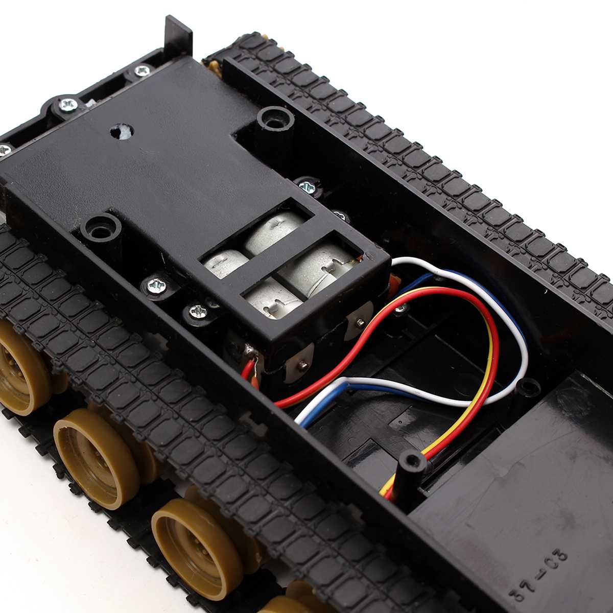 3V~7.4V Rc Tank Smart Robot Tank Car Chassis Kit Rubber Track Track Kit for Arduino SCM
