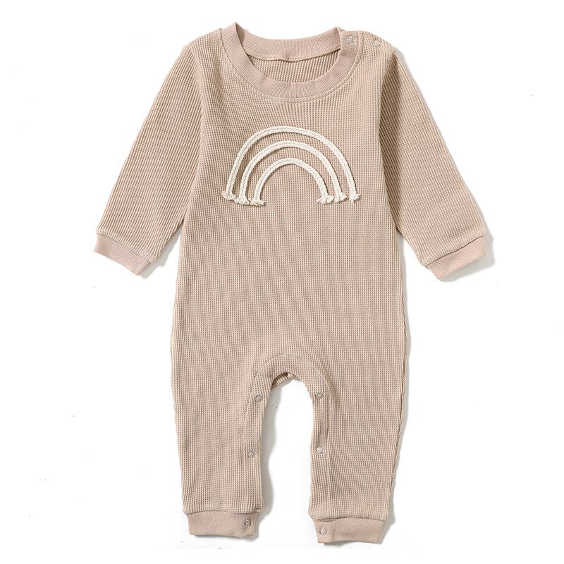 Baby Winter Kleding Ifant Jongens Meisjes Rompertjes Lange Mouw Kleding Roupas Overalls Kostuums Kids Jumpsuits Herfst Bebe Ropa: Khaki / 59(0-3M)