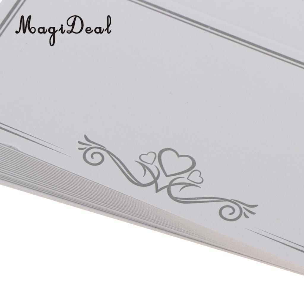 25x Vintage White Blank Place Name Card Wedding Table Card Party Supplies