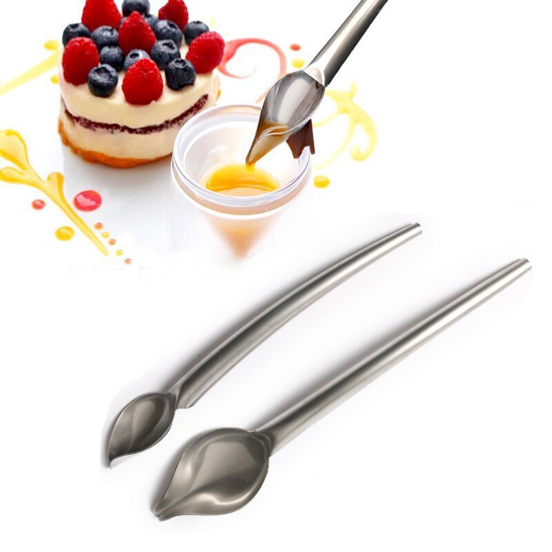 Acier inoxydable bricolage bruine cuillère Scoop chocolat gâteau pâtisserie Dessert outil de cuisson gâteau outils