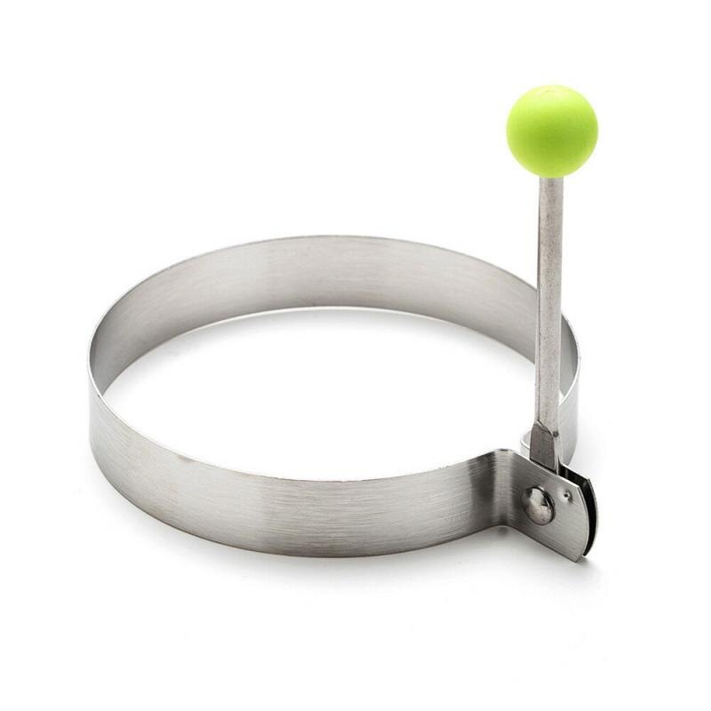 Kitchen Stainless Steel Cooking Fried Egg Mold Frying Pan Fried Egg Pancake Ring Circle Fried Egg Kitchen Tool Accessories: Roze