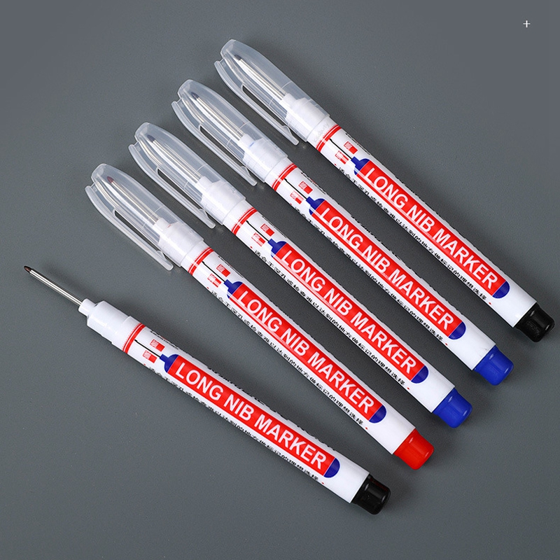 20MM czerwony/czarny/niebieski/biały atrament markery z długą główką łazienka dekoracja do obróbki drewna uniwersalne markery z głębokimi otworami
