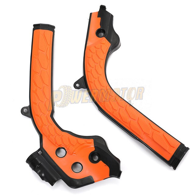 Powermotor Motorcycle Frame Guard Protection Cover Voor SX125 SX150 SXF250 SXF350 SXF450 Dirt Bike Mx Motocross: Black and Orange