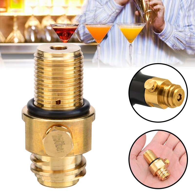 Messing Sodastream CO2 Pin Valve Adapter M18 * 1.5 Draad Vervanging CO2 Pin Valve Converter Tool Accessoires