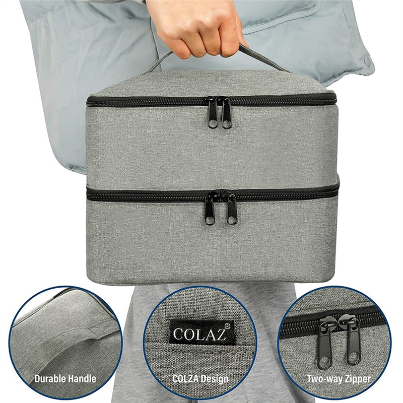 Asds -1- delad nagellacksväska, nagellackshållare med dubbla lager, nagellacksväska: Default Title