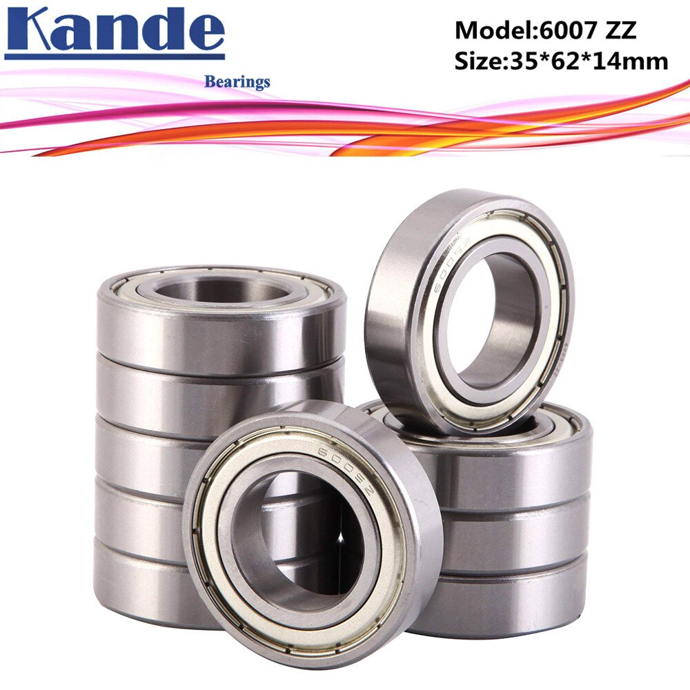 6007zz lager 2 st abec -5 6007 zz enkelradig spårkullager 6007-2z 35 x 62 x 14 mm