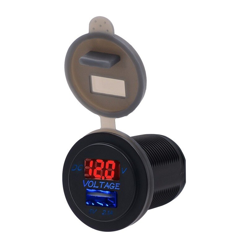 ISAKEN Adapter sigarettenaansteker, oplader, sigarettenaansteker, spanning, 110-220 V, DC 12 V, oplader, sigarettenaansteker, USB C, stekkerdoos, adapter, EU- stekker voor auto