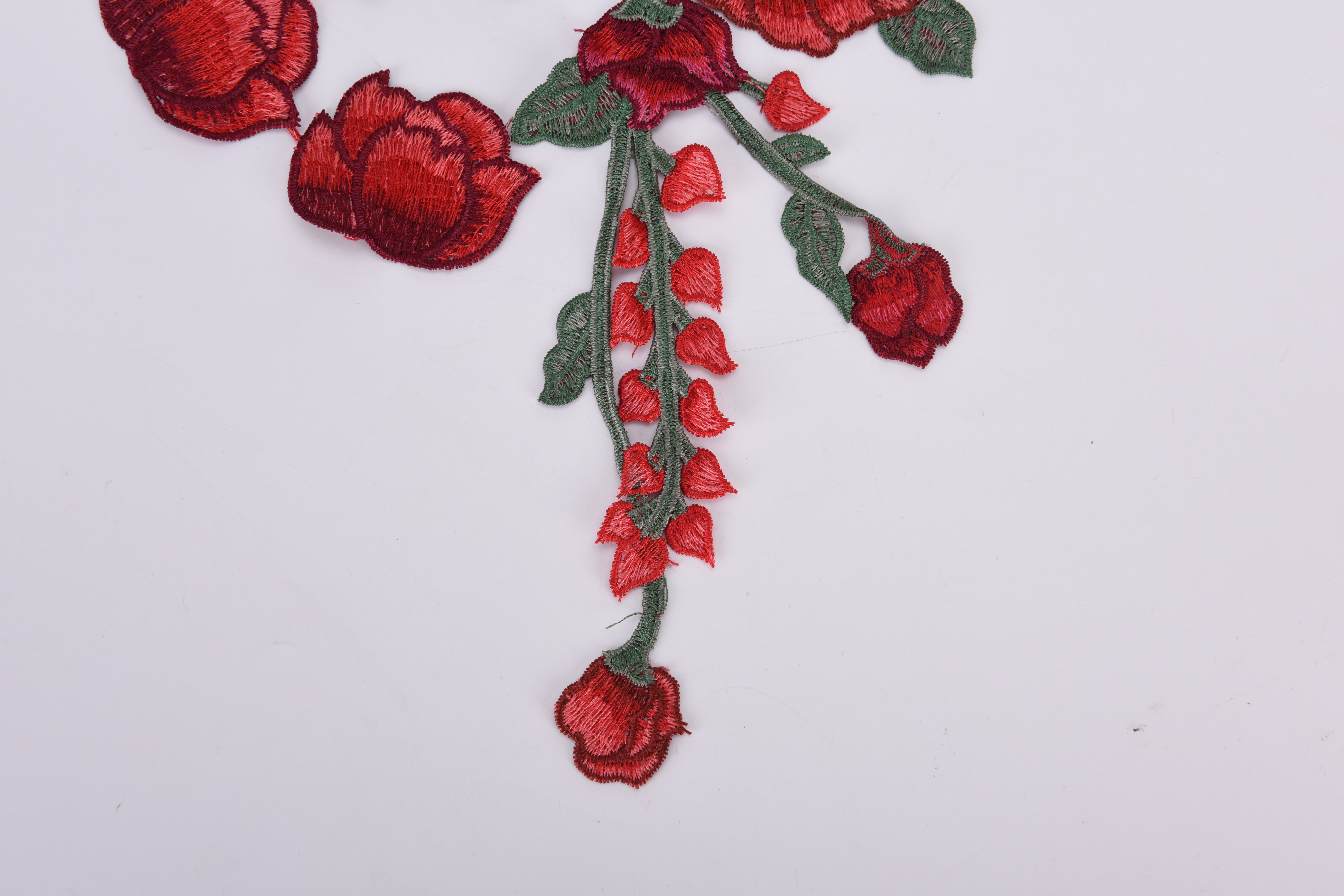 Rozenbloem borduurwerk naaien op patch badges kleding jurk diy accessoires 1pc