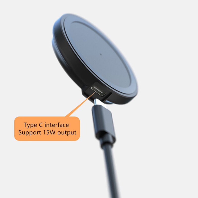 15W Qi Wireless Car Charger - Magnetic Magsafe Mount - USB C Fast Charging - For iPhone 12 Series