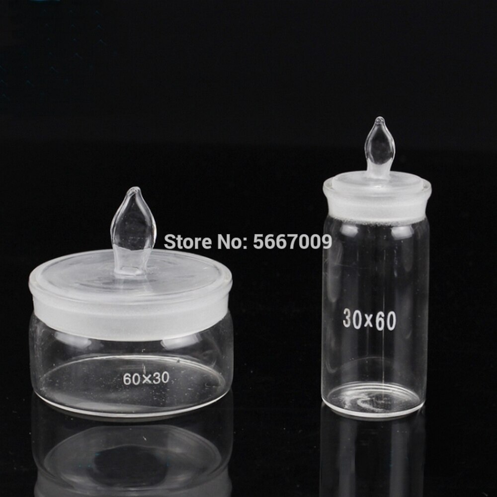 Lab Glas Fles Transparante Lage/Hoge Type Labortary Glaswerk Verzegelde Fles Voor School Experiment