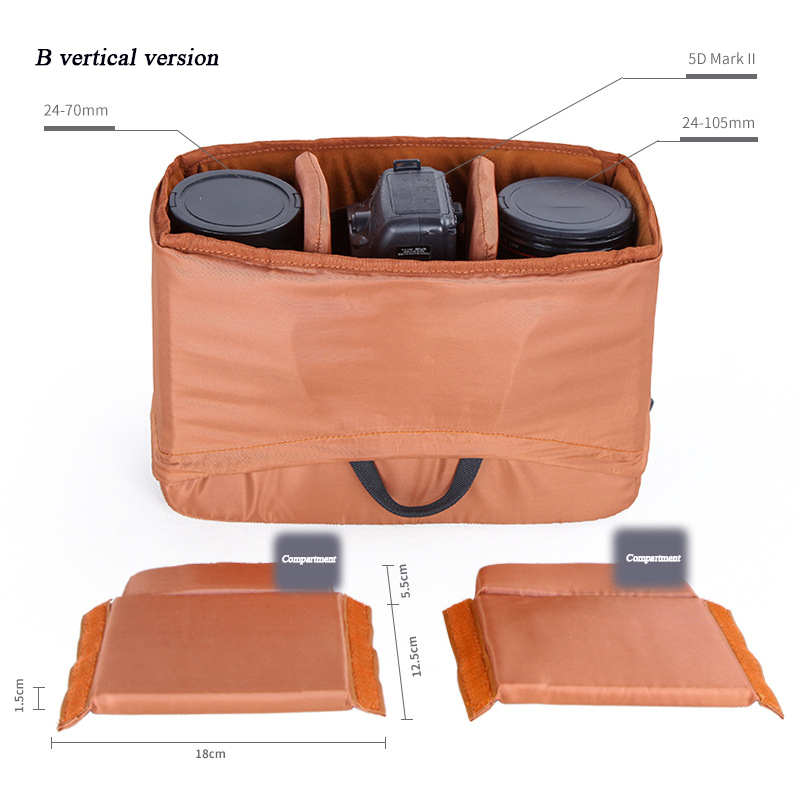 Velvet Thick Camera Bag Waterproof And Wear-resistant Separate Camera Bag Interior Photography Liner Bag сумка для камеры