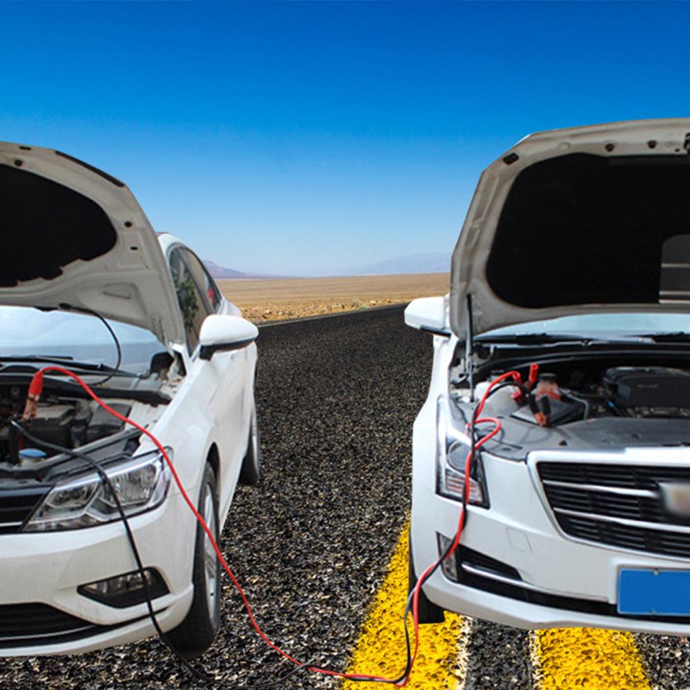 3.6m bil nødsituationer jumper kabler stik forlænger kabel batteri kabel clips bil jumper wire start klemme