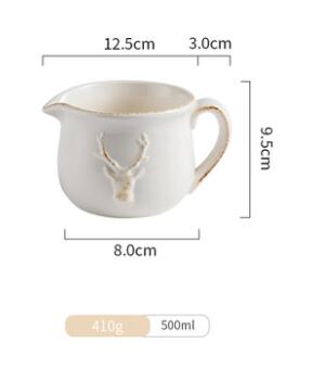 Antieke theekopjes porseleinen theepot drinkgerei theeserviezen melk koffiekopje wit retro afwerking reliëf engel rendier kerst: A10