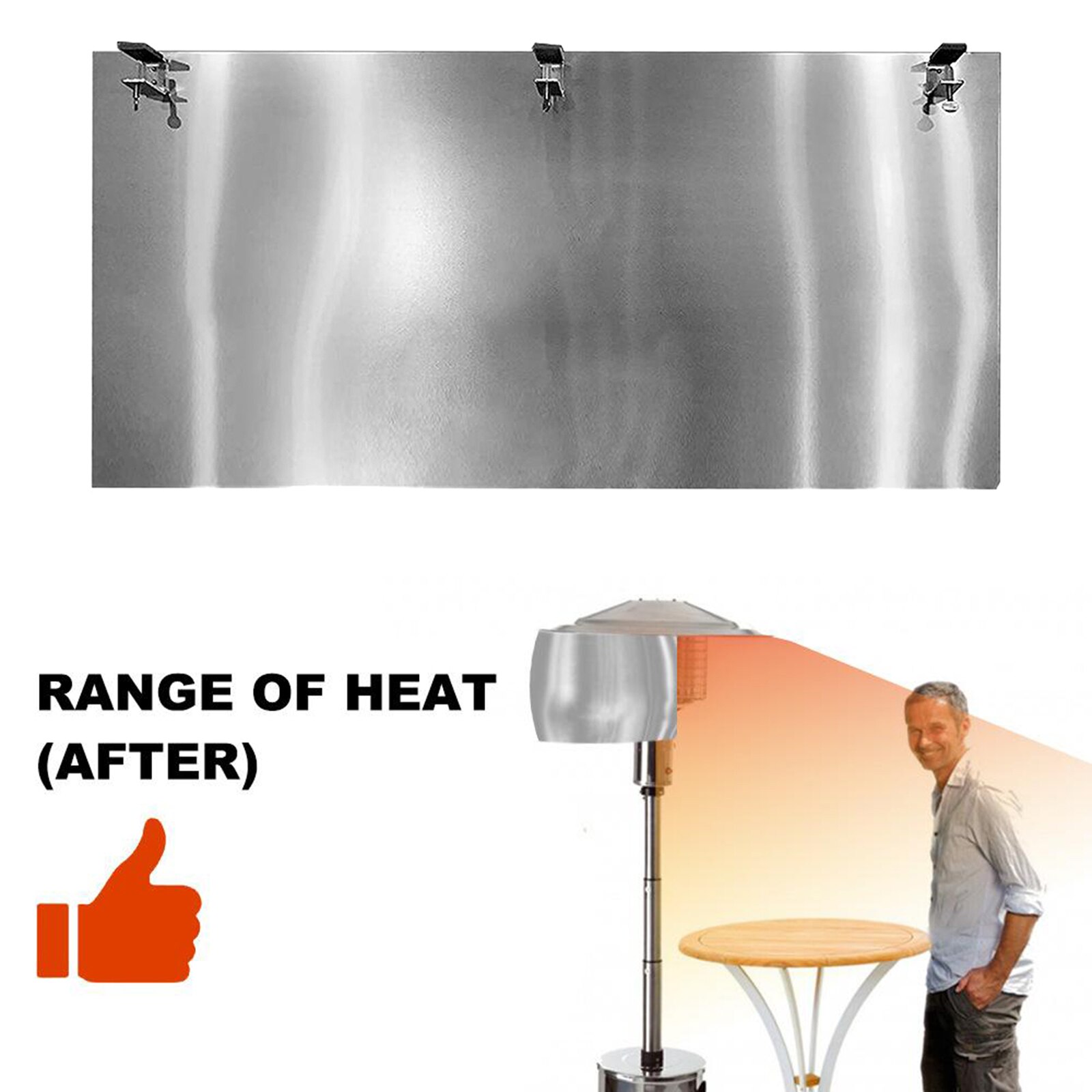Outdoor Patio Heater for Patio Propane and Natural Gas Courtyard Heater