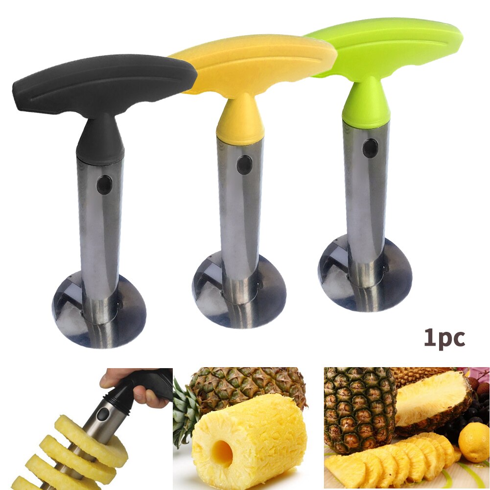 Handheld Stainless Steel Kitchen Tools Non Toxic DIY Fruits Multifunctional Modern Home Easy Grip Pineapple Peeler