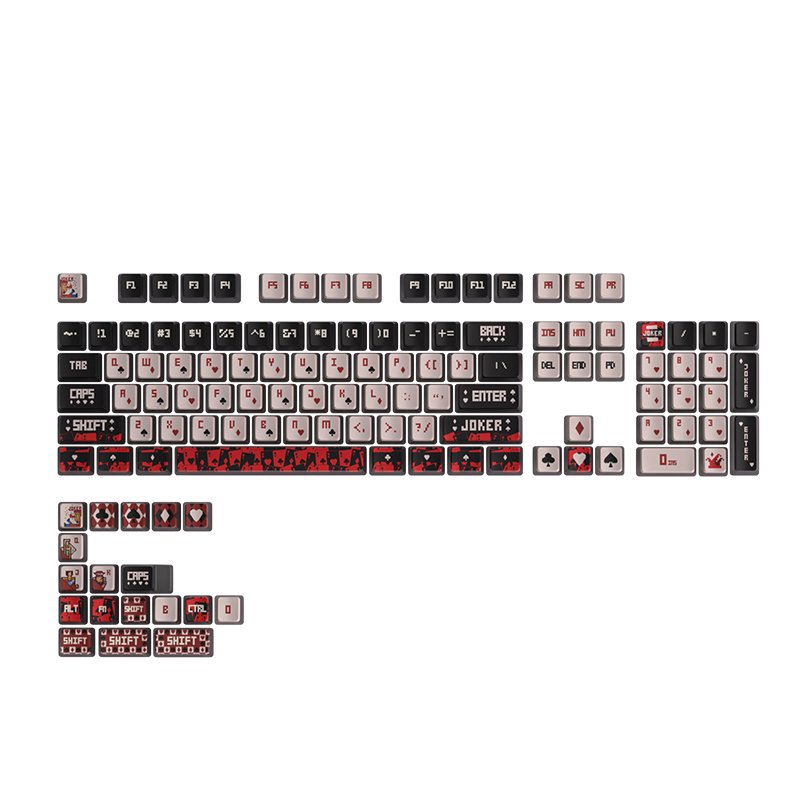 Oem Profiel Pudding Backlit Keycaps Pbt Pc Materiaal Joker Thema Dye Sublimatie Keycap Voor Mx Switch Mechanisch Toetsenbord: Default Title