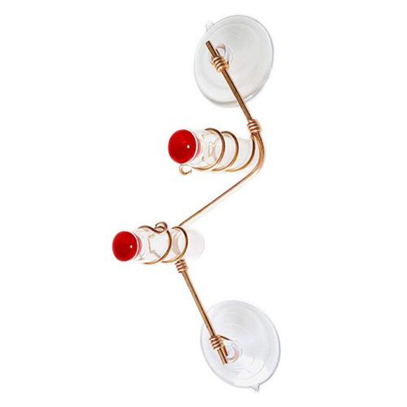 Garden Bird Feeder Supplies Hummingbird Feeder Drinker Suction Cup Easy To Clean Deck Garden Decor Bird Feeders for Wild Birds: style 1