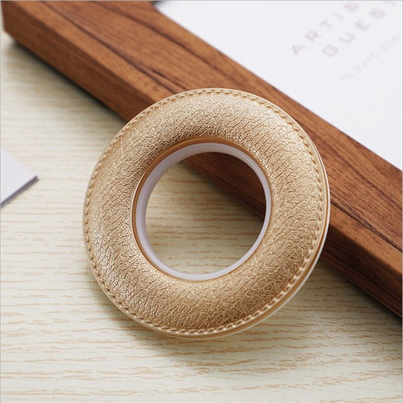 Curtain Rings Luxury Curtain Eyelets Buckles Oversize Curtains Curtain Cirle Silent Rings Rod Grommet ABS Accessories Roman: Golden-10pcs