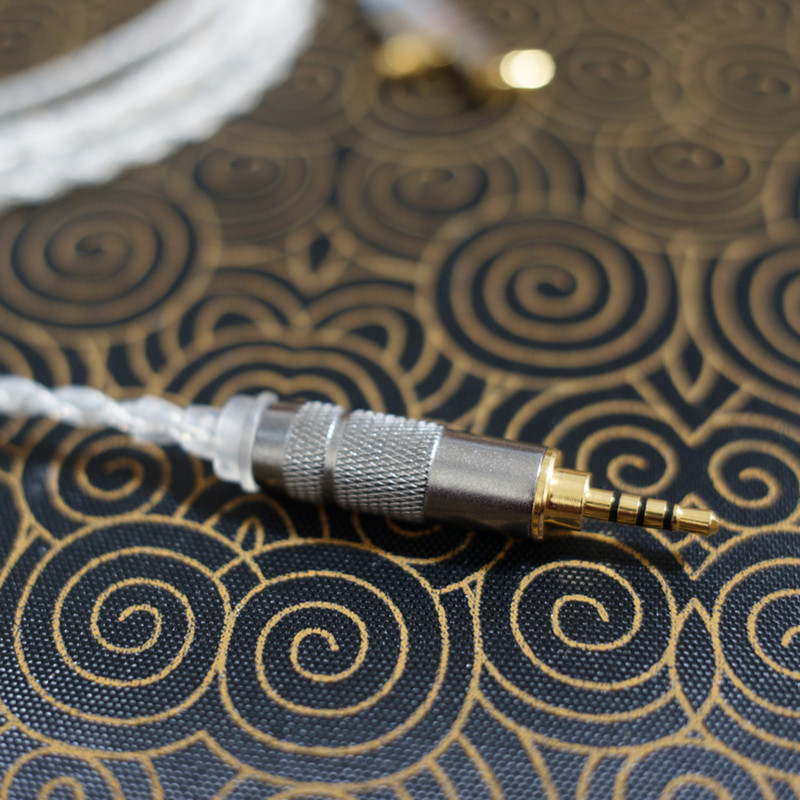 2.5mm/3.5mm stik 1.2m iltfri kobber forsølvede hovedtelefonkabler mmcx hifi balancekabel til  f7200 f4100 f3100 er4sr er4xr