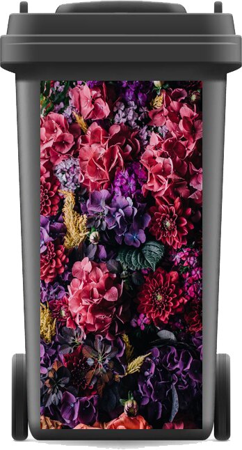 Modern Adhesive Removable Waterproof Sticker Decals Rubbish bin trash can Cover sticker Ktichen 120liter 240liter: 8 / 37x82cm(For240liter)