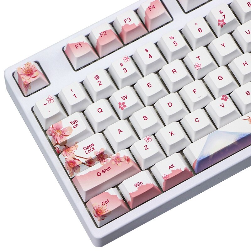 110 Keys Pbt Keycap 5 Zijden Dye Subbed Cherry Profiel Mechanische Toetsenbord Keycap Set Voor Mx Toetsenbord Schakelaars