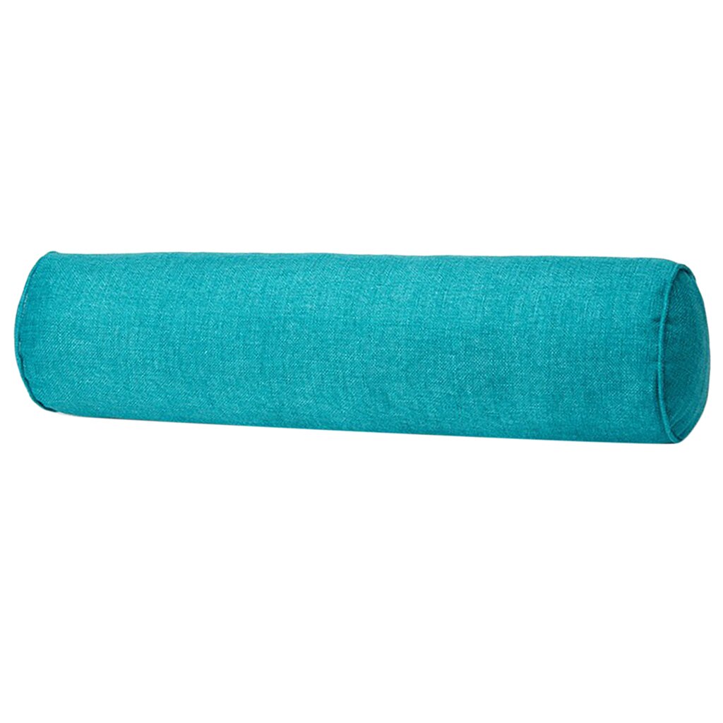 Firm Lumbar Roll, Seat Cushion for Lower Back, Backrest for Car or Office Chair: Blue