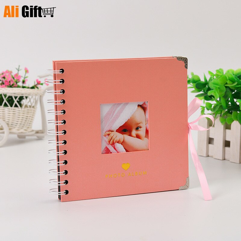 Photo Album DIY Handmade Scrapbook Photo Journal for Baby Family DIY Picture Album Candy Color Photo Album