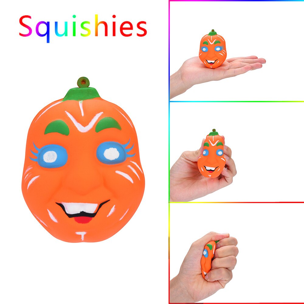 Simulation pumpkin slow rebound toy Halloween Pumpkin Scented Squishies Slow Rising Kids Toys Stress Relief Toy L108