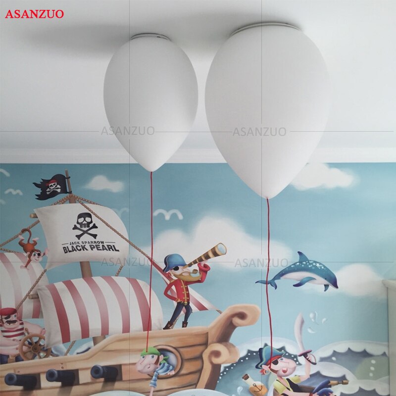 Creatieve Wit Glas Ballon Plafondlamp Led E27 Kinderkamer Woonkamer Slaapkamer Ballon Plafondlamp Kid 'S