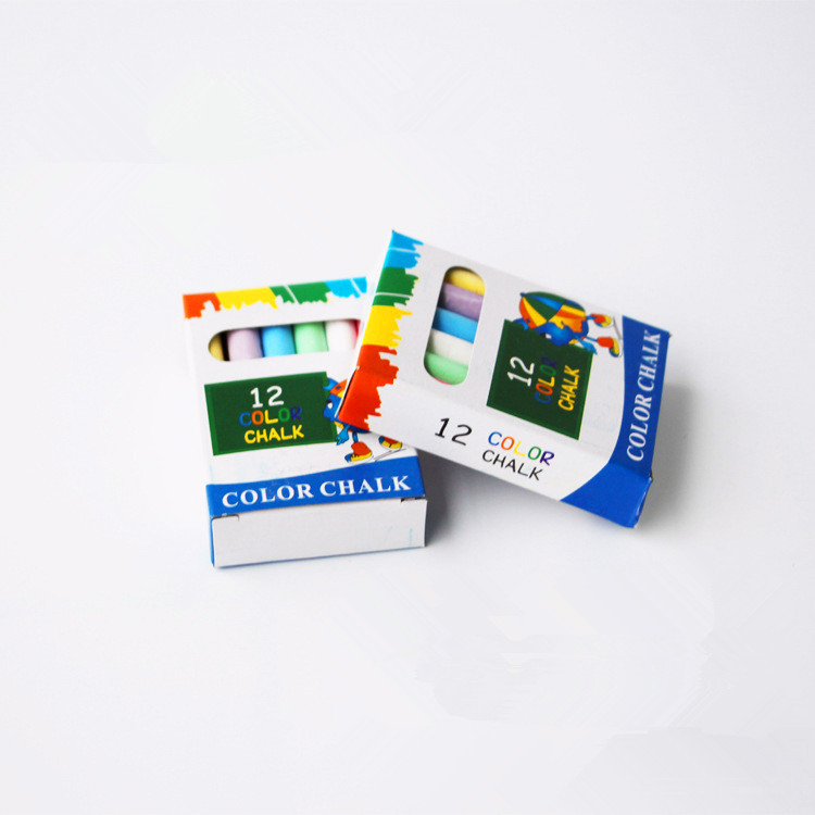 12 pcs/Box Dustless Chalk Pen Drawing Chalks For Blackboard Stationary Office School Supplies Accessories Multicolor Chalks