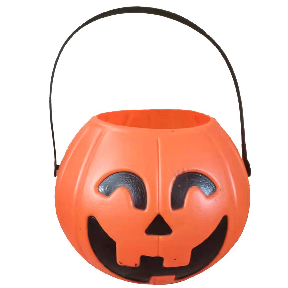 Decoraciones prácticas linterna de calabaza de Halloween, artículos de decoración, Cubo de dulces para niños, Cubo de calabaza, decoración de Halloween