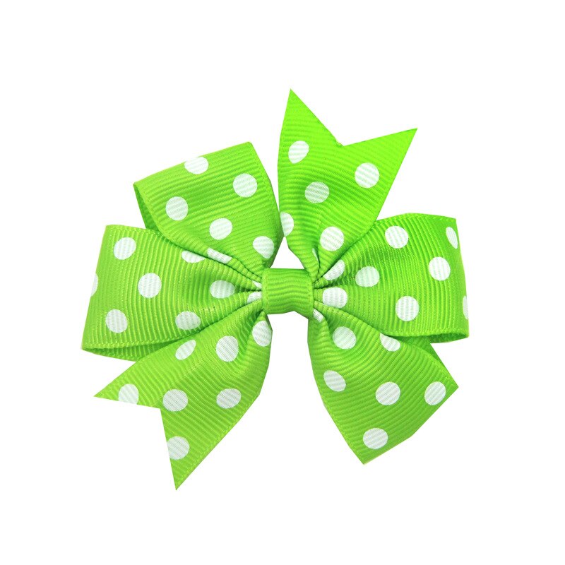 Leuke Baby Meisjes Dot Boog Knoop Kids Haar Clip Haarspelden Voor Kinderen Meisje Haar Band Boog Diy Haaraccessoires Beste Haar Ornament: 02