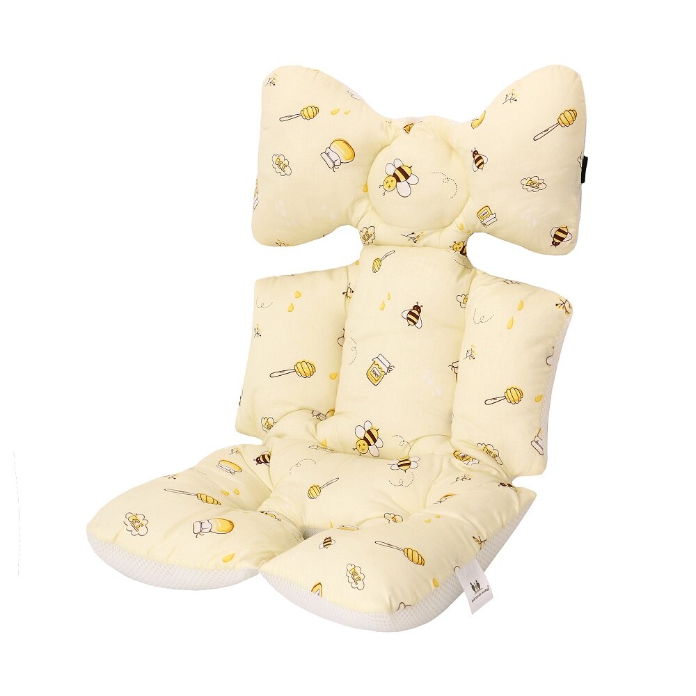 Miracle bébé Orginal tapis pour poussette | Doublure enfants chariot coussin de chaise, couche-culotte tapis de coton pour bébé fille et garçon: Bees