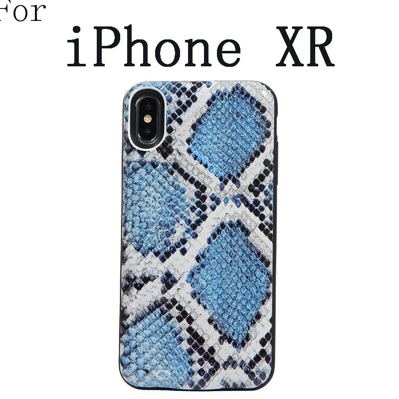 Slim Smart Battery Case for iPhone XR X XS 11 Pro Max 6 6 S 7 8 Plus SE Charging Power Bank snake skin fish scales pattern: XR-SP