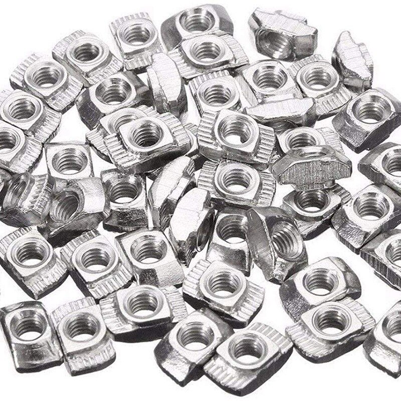 180 Pcs Series T Slot Nuts M3 M4 M5 T Nuts EU Aluminum Extrusions Slim Slot Hammer Head Fastener Nut Assortment Kit