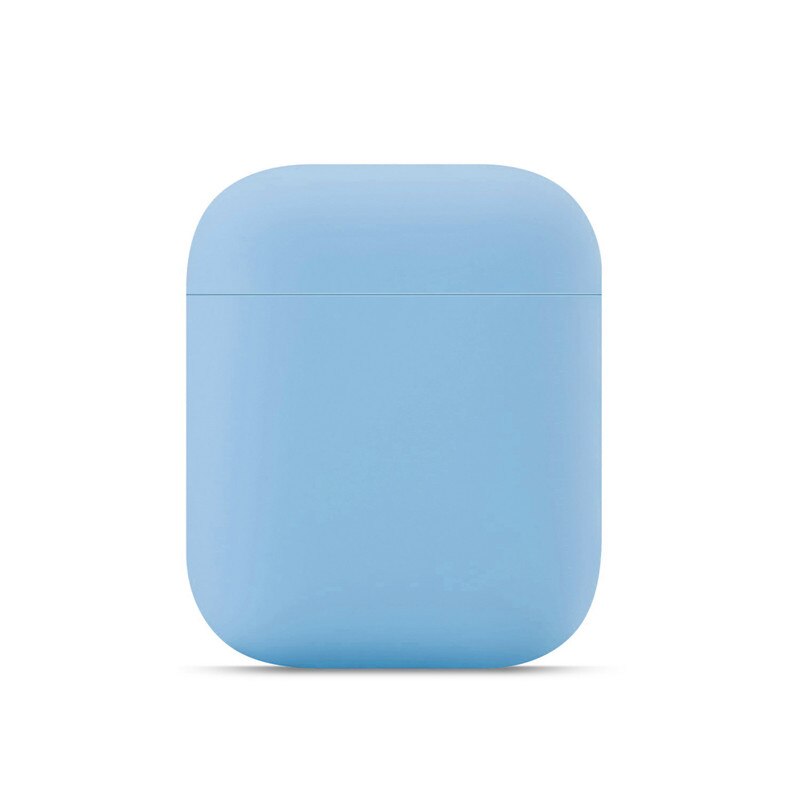 Kjoew Del Silicone di Colore Solido Per AirPods Della Copertura di Caso Per Apple Auricolare Senza Fili Custodia protettiva Auricolare Auricolare Protettiva Caso: SB