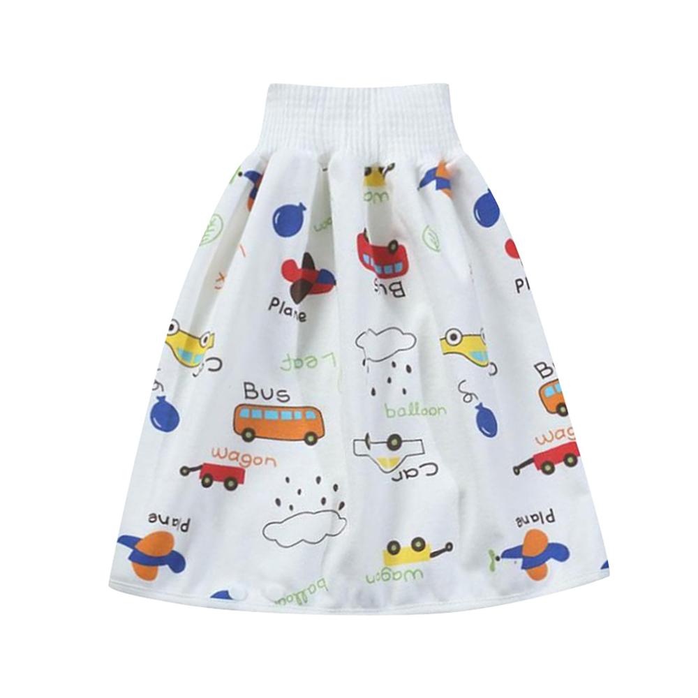 Baby Waterproof Diaper Skirt Pants 2 in 1 Comfy Unsex Waterproof and Absorbent Shorts Loose Harem Shorts Children Underwear: F / M