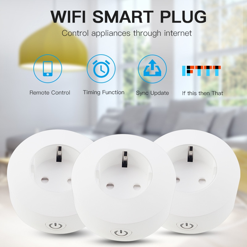10A European standard plug wifi smart socket remote control with recording power function voice control