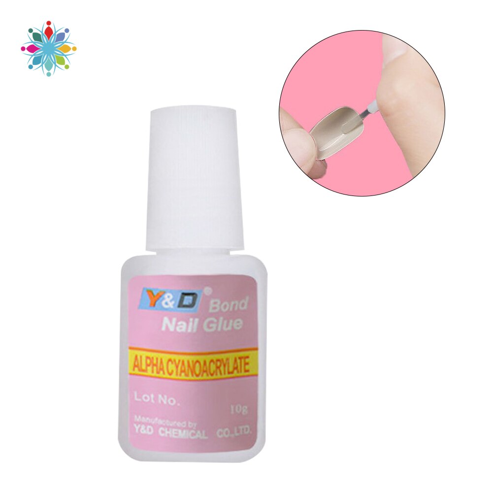 5Pcs Sterke Nail Lijm Manicure Kit False Tip Acryl Nail Art Decoration Manicure Tool Lijm Voor Nail Art Diy 10G