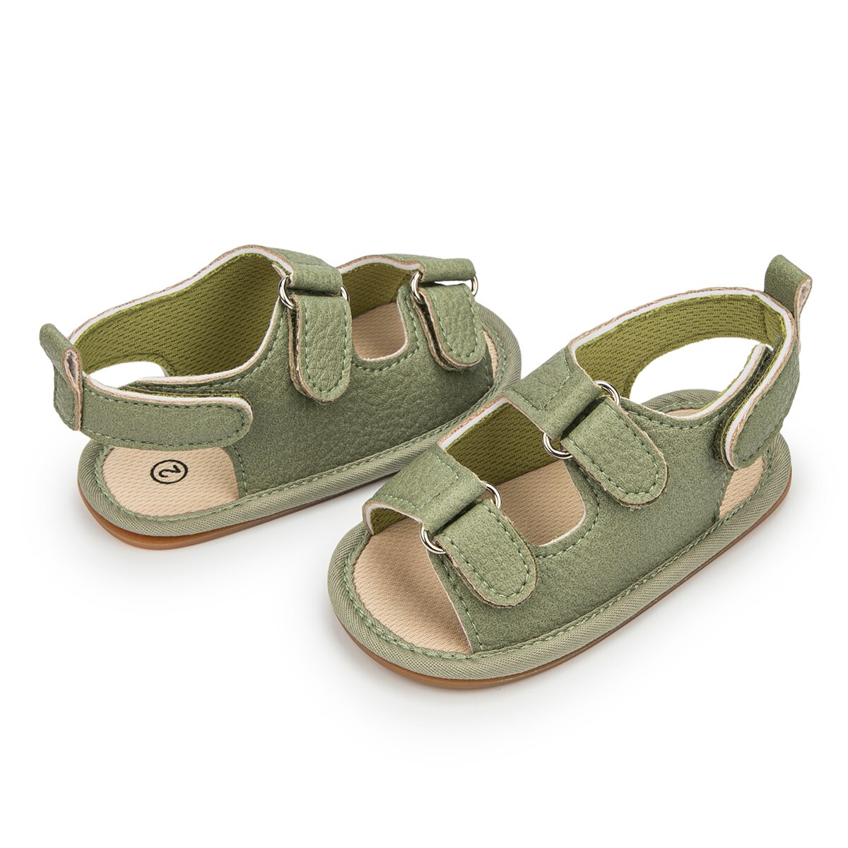 Sandales antidérapantes en toile PU pour bébé, baskets d'été à la pour garçon de 0 à 18 mois,