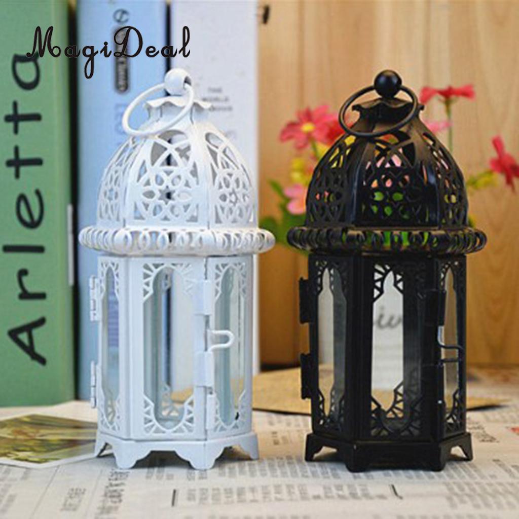 Lanterne bougie Vintage Style marocain | Photophore d'extérieur et d'intérieur, décor pour fête noël mariage