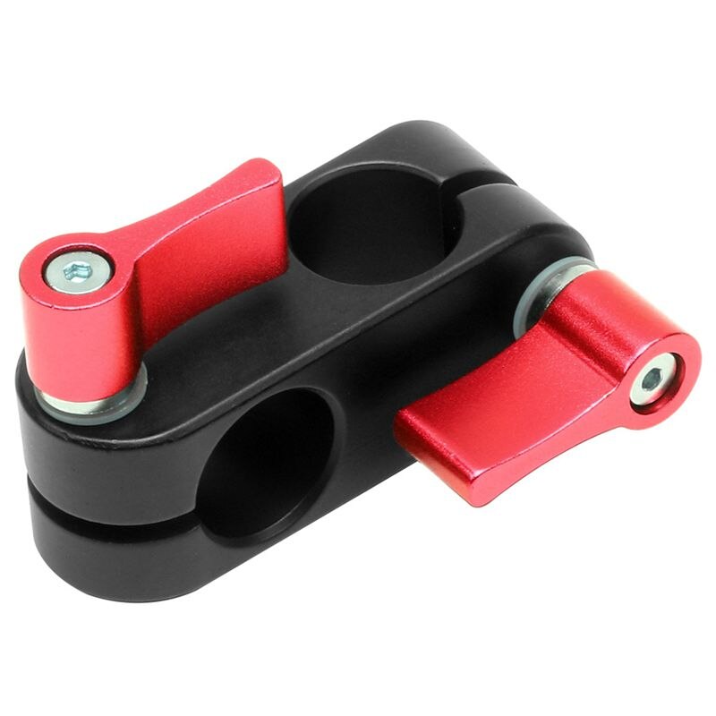 90 Degree Right Angle 15mm Rod Rig Clamp Adapter for 5D2 5D3 A7sGH4 DSLR Camera Photography System Photo Studio Handgrip