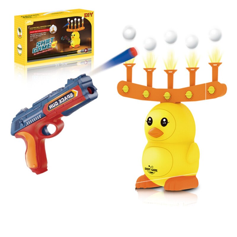 Shooting Games Kit DUCK Electric Floating Dart Target Practice Flying Ball Toys With Floating Ball Gun Toy for Adults Kids