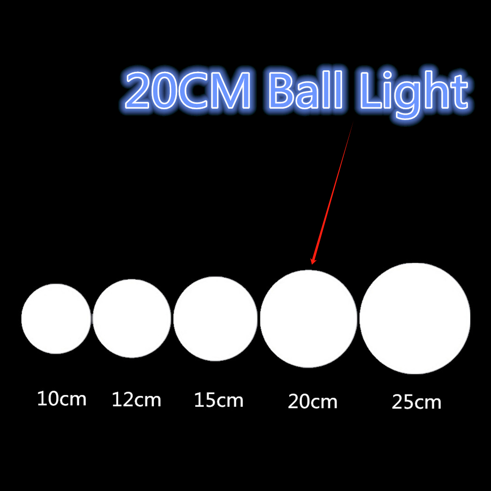 Boule lumineuse LED Rechargeable pour enfants et adultes, veilleuse Globe d'extérieur avec télécommande, idéale pour la décoration de jardin de cour: BLEU CIEL