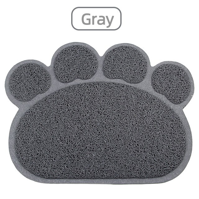 Mosodo Huisdier Kattenbakvulling Mat Poot Voeden Kom Placemat Kat Bed Pads Antislip Waterdichte Kattenbakvulling Trapper Matten kat Accessoires: Gray