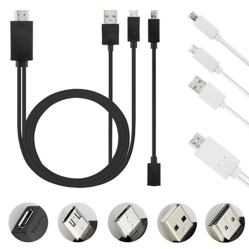 MHL Micro USB to HDMI Cable 5 Pin & 11 Pin HD TV Cables Adapter for SamSung HuaWei Xiaomi HTC