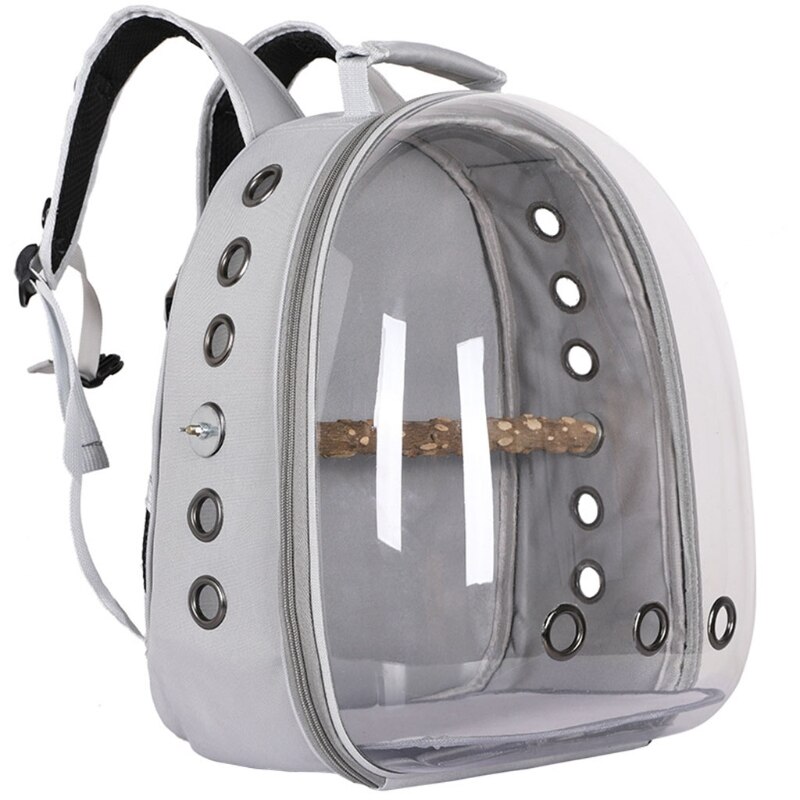 Bird Carrier Backpack, Bubble Bird Travel Carrier Backpack with Standing Perch
