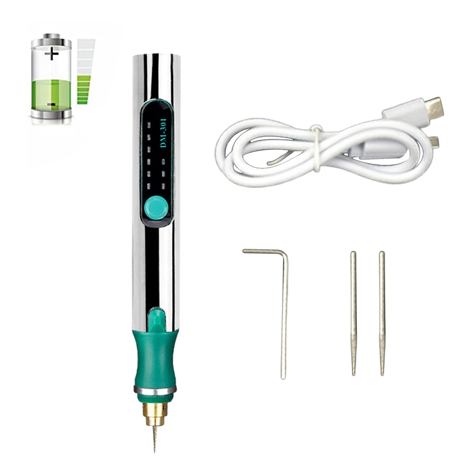 Portable Electric Engraving Pen DIY Engraving Carving Tool for Scrapbooking Jewellery Glass Wood Plastic Metal Stone