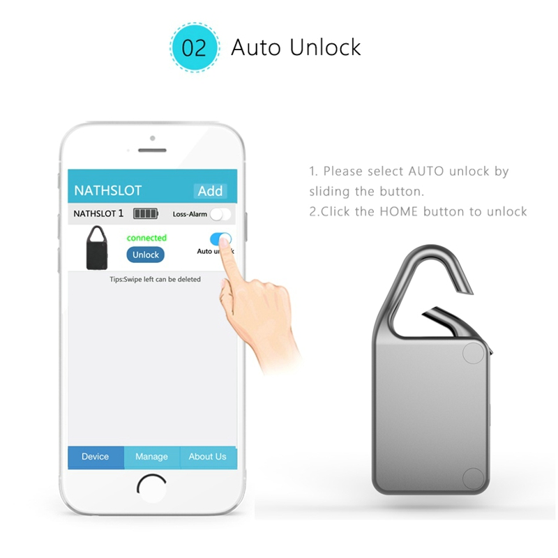 Smart bluetooth lås vandtæt nøglefri fjernbetjening skab udendørs tyverisikring til intelligent telefon android / ios app